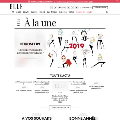 Elle startsida 2019