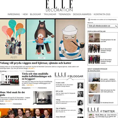 elledecoration.se startsida 2014