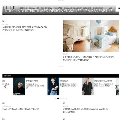 elledecoration.se startsida 2017