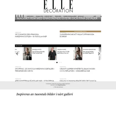 elledecoration.se startsida 2018