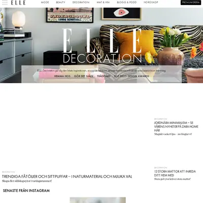 elledecoration.se startsida 2021