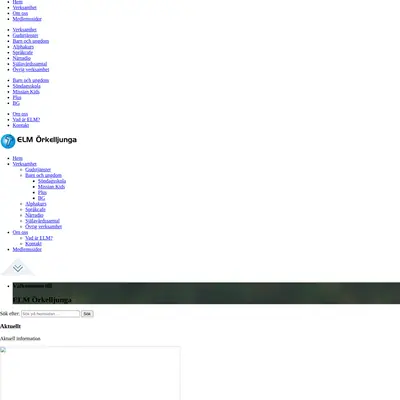 ELM Örkelljunga startsida 2019