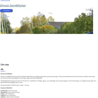 elmstavagar.se startsida 2021