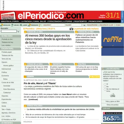 Periodico startsida 2006