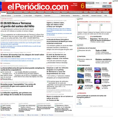 Periodico startsida 2009