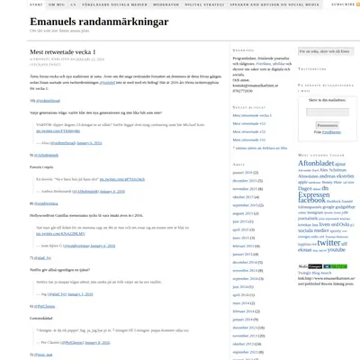 emanuelkarlsten.se startsida 2016