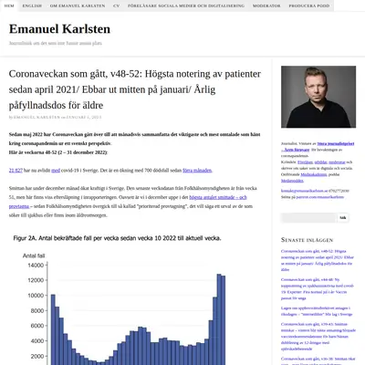 emanuelkarlsten.se startsida 2023