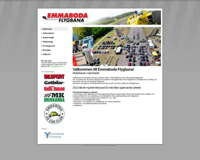 Emmaboda Flygbana, www.emmabodaflygbana.se startsida 2013