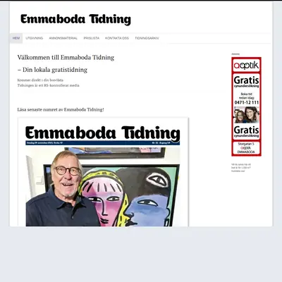 Emmaboda Tidning startsida 2021