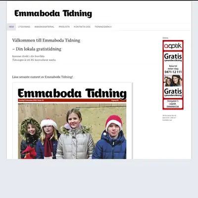 Emmaboda Tidning startsida 2023