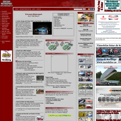 Bilsport Börsen startsida 2016
