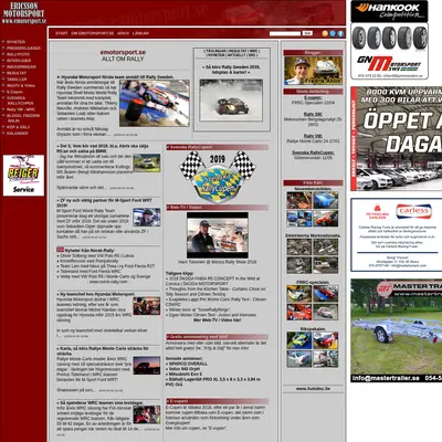 Bilsport Börsen startsida 2019