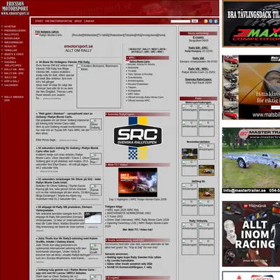 Bilsport Börsen startsida 2026
