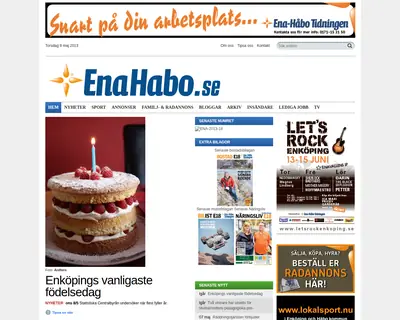 Ena-Håbo Tidningen startsida 2013