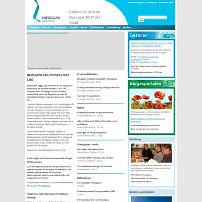 Energigas startsida 2011