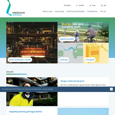 Energigas startsida 2020