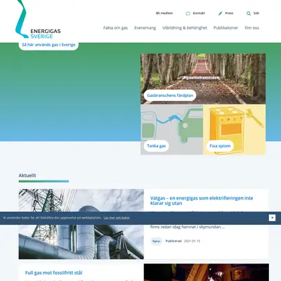 Energigas startsida 2021