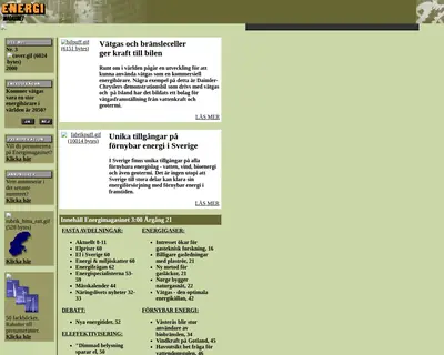 Energimagasinet startsida 2000