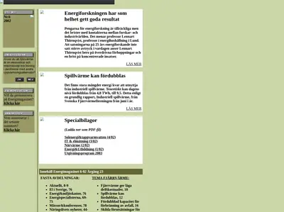Energimagasinet startsida 2004