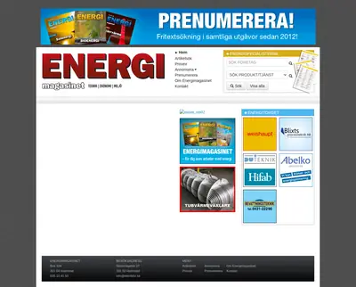 Energimagasinet startsida 2014