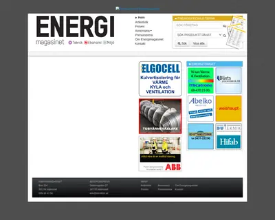 Energimagasinet startsida 2016