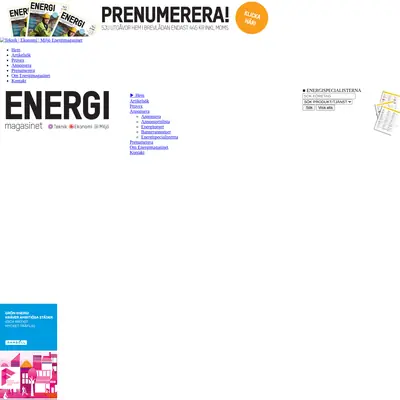 Energimagasinet startsida 2020
