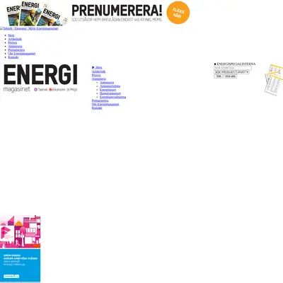 Energimagasinet startsida 2021
