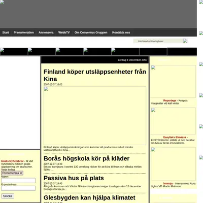 Energinytt startsida 2007