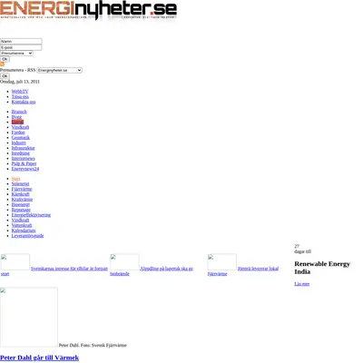 Energinytt startsida 2011
