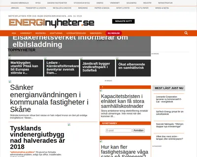 Energinytt startsida 2019
