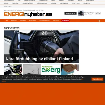 Energinytt startsida 2020