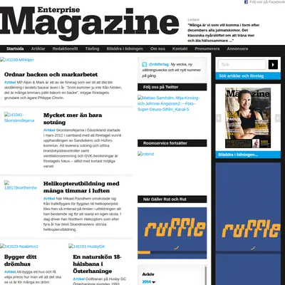 Enterprise Magazine startsida 2014