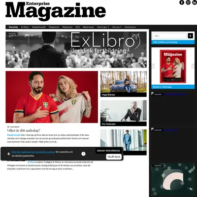 Enterprise Magazine startsida 2023