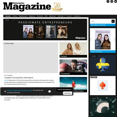 Enterprise Magazine startsida 2024