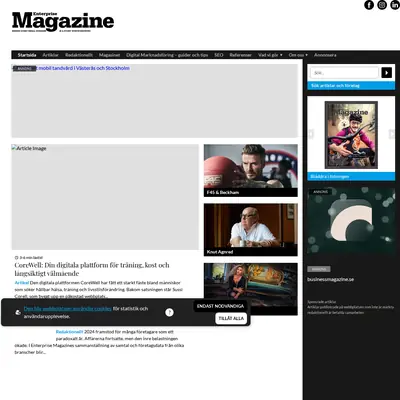 Enterprise Magazine startsida 2026
