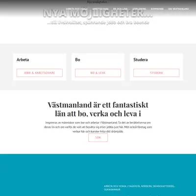 Enter Västmanland, entervastmanland.se startsida 2026