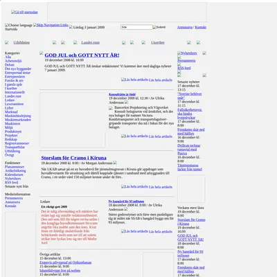 entreprenad.com startsida 2009
