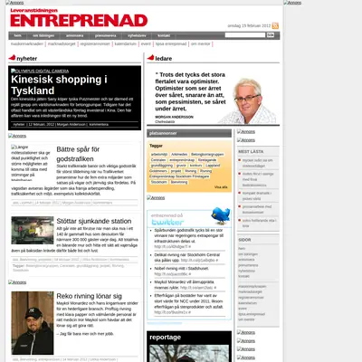 entreprenad.com startsida 2012