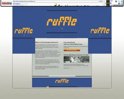 www.entropiauniverse.com startsida 2007