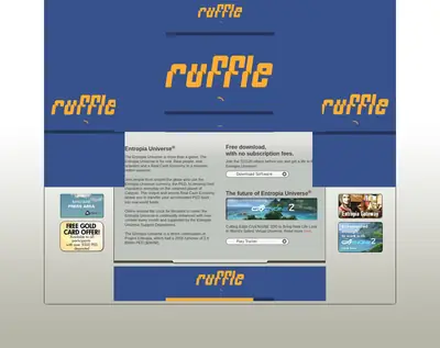 www.entropiauniverse.com startsida 2008