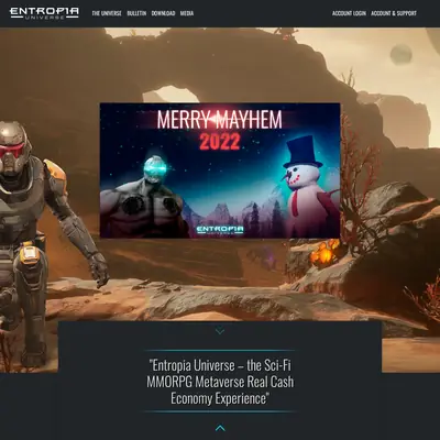 www.entropiauniverse.com startsida 2023