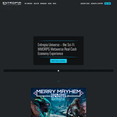 www.entropiauniverse.com startsida 2026