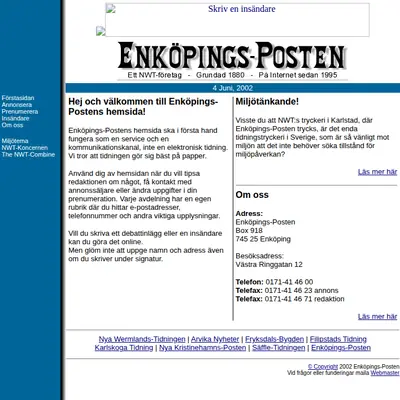 eposten startsida 2002