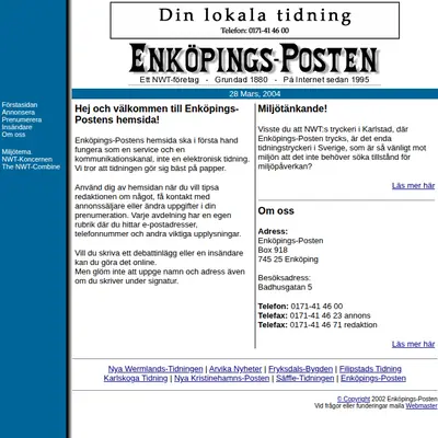 eposten startsida 2004