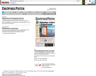 eposten startsida 2006