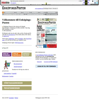eposten startsida 2008