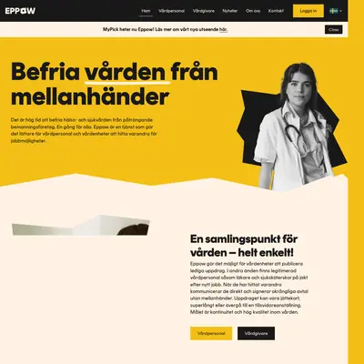 eppow.se startsida 2022