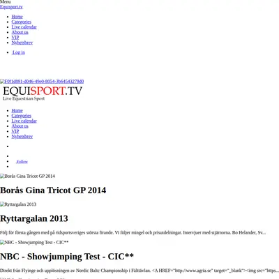 equisport.tv startsida 2014