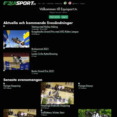 equisport.tv startsida 2021