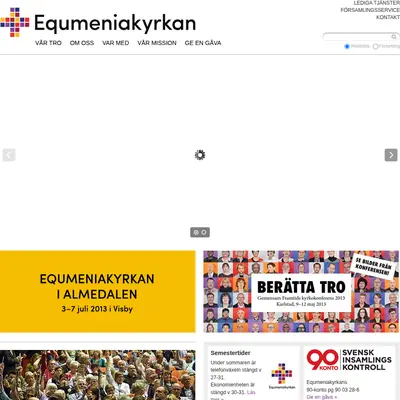 Equmeniakyrkan Söderhamn Församlingsblad startsida 2013